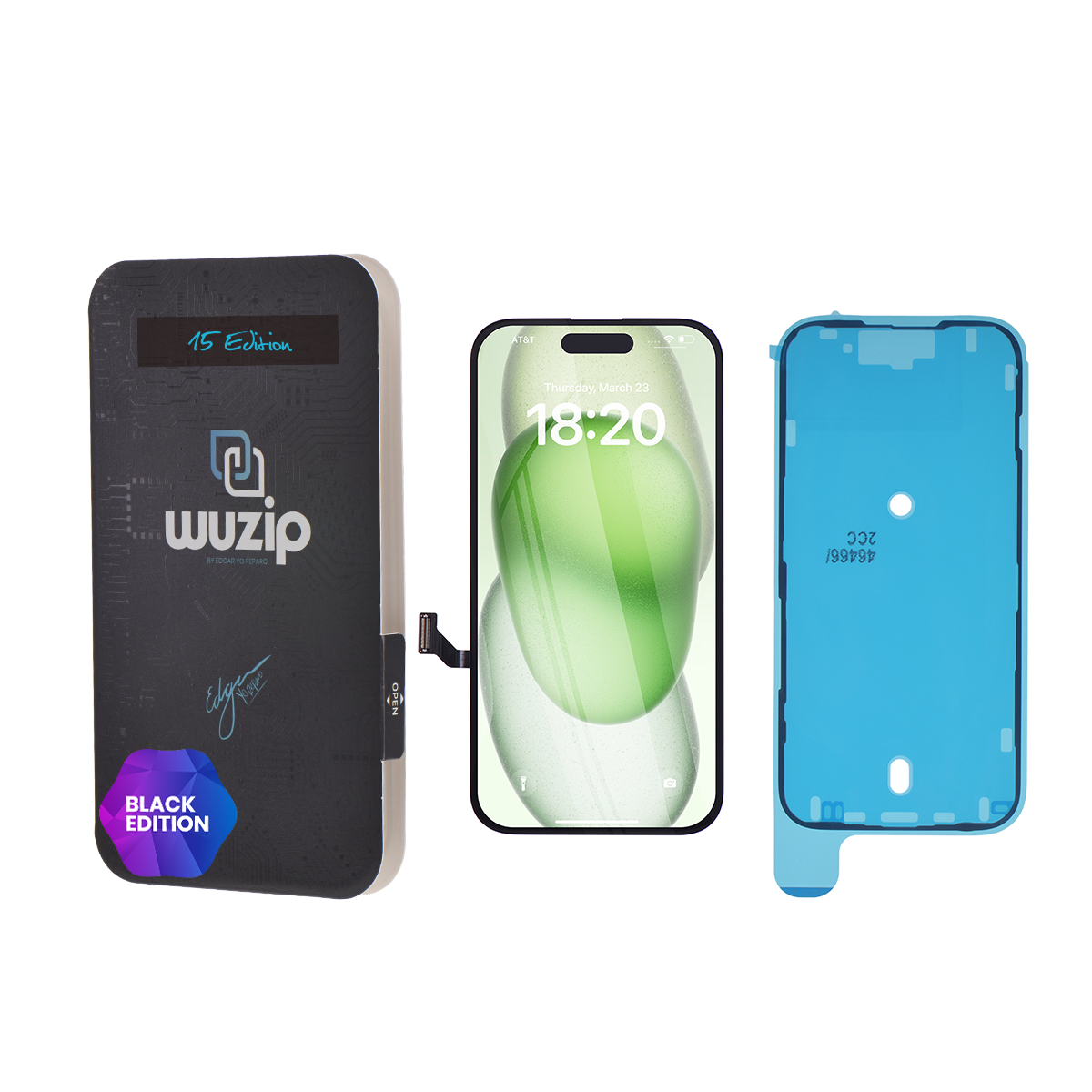 Pantalla Wuzip Black Edition para iPhone 15 ( OEM - Original RFB )