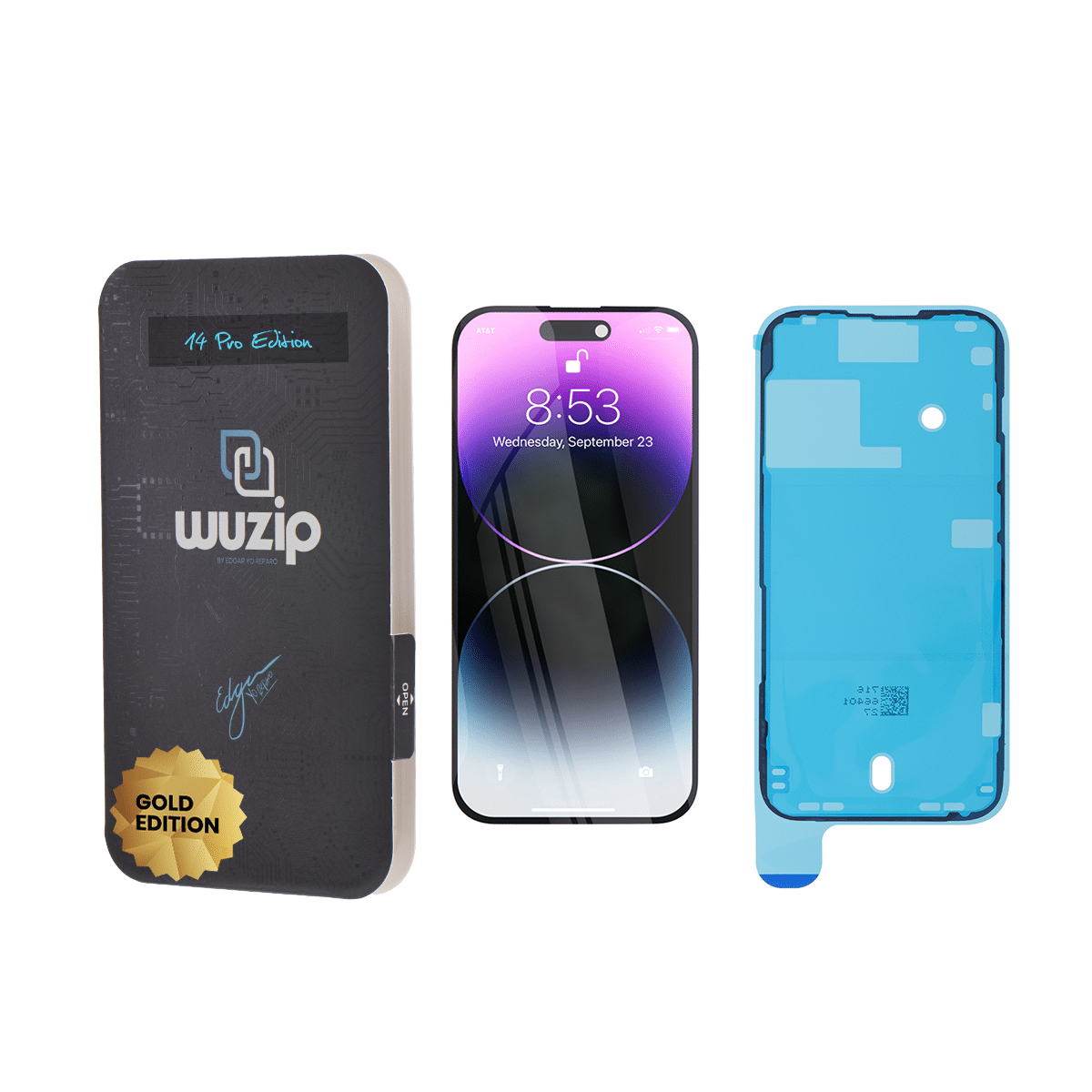 Pantalla Wuzip Gold Edition para iPhone 14 Pro (OLED)