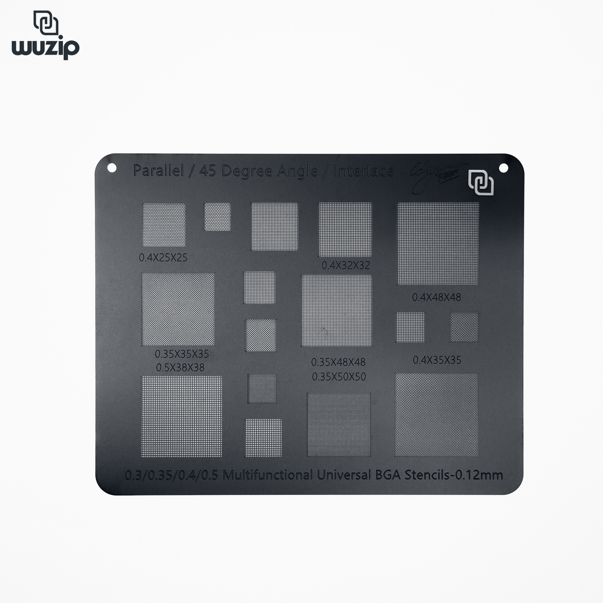 Stencil Wuzip Black 0.3/0.35/0.4/0.5/Parallel/45 Degree Universal