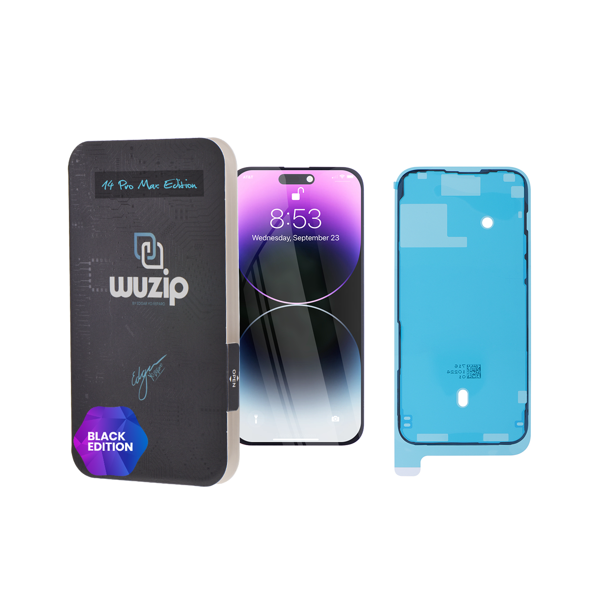 Pantalla Wuzip Black Edition para iPhone 14 Pro Max ( OEM - Original RFB )