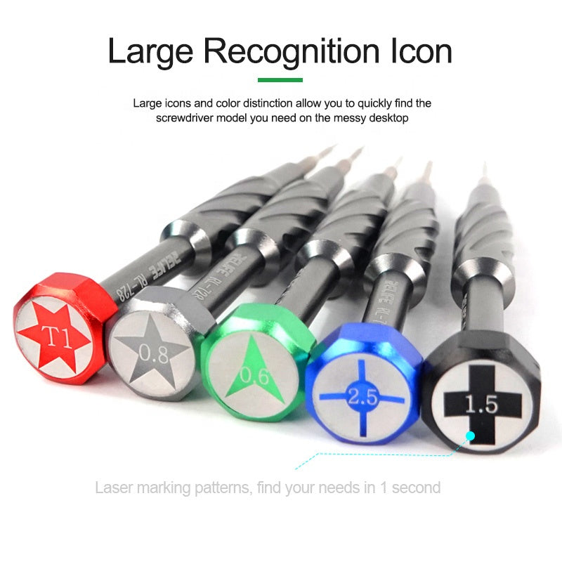 Juego de destornilladores magnéticos de precisión Relife RL-728A 2D