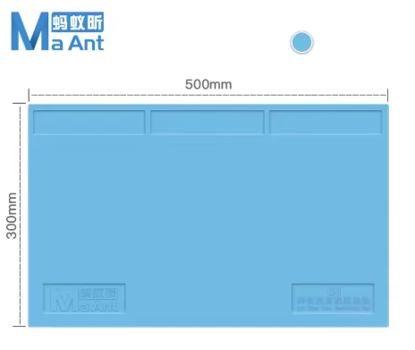 Pad de Silicon G1 500x300 mm Azul