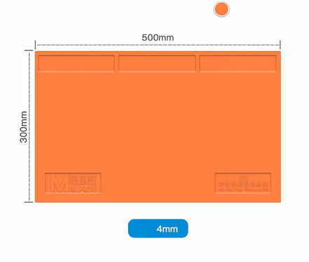 Pad de Silicon G1 500x300 mm Naranja