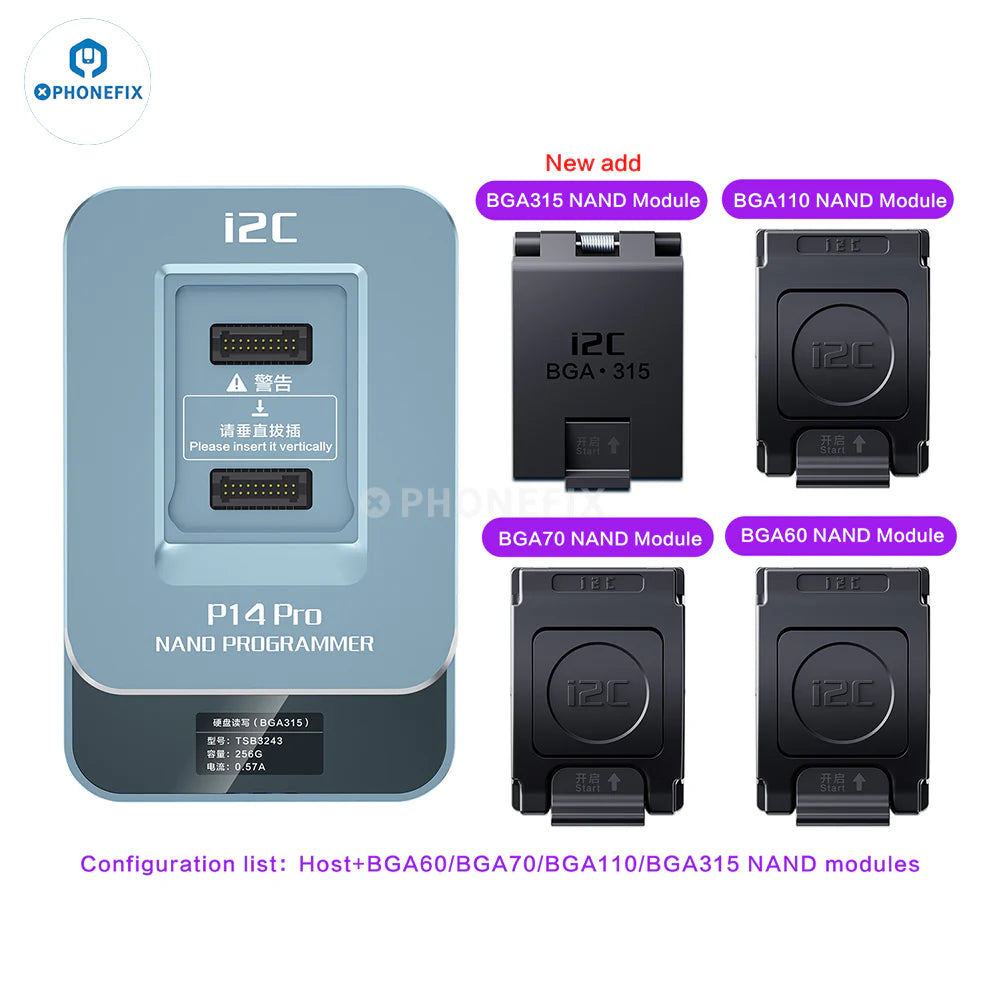 Programador I2C P14  (bga60 + bga70 + bga110)