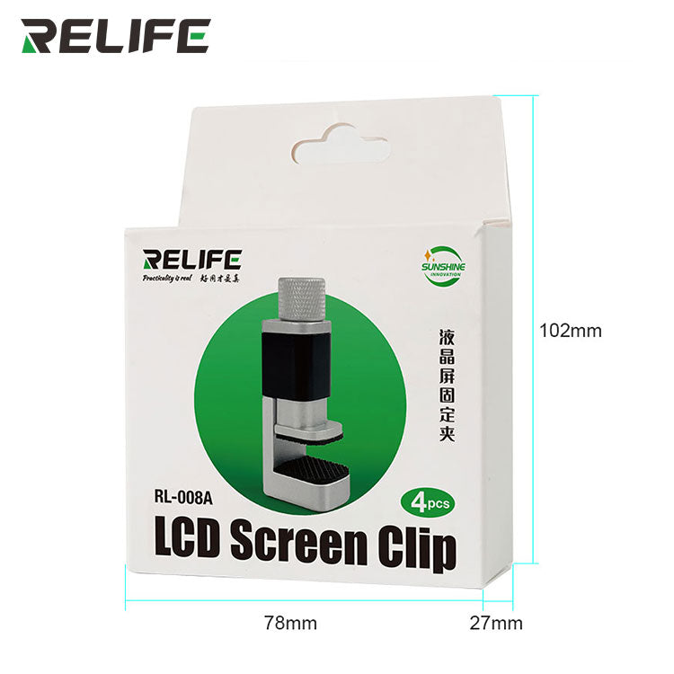 Clip de fijación para pantalla LCD RELIFE RL-008A (4 unidades)