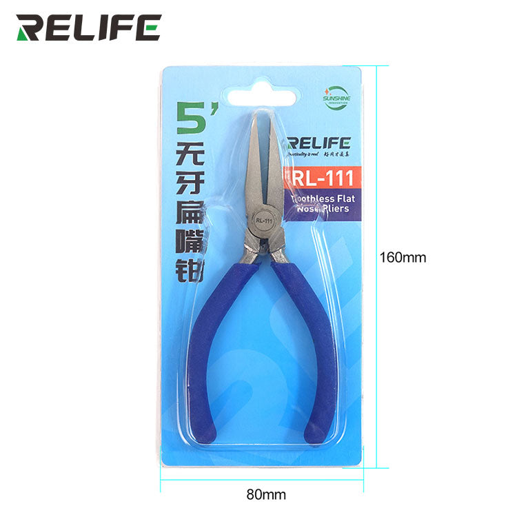 Alicate de punta plana sin dientes RELIFE RL-111
