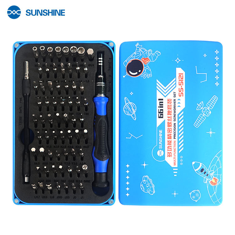 Juego de destornilladores de precisión multifuncionales SUNSHINE SS-5121 66 en 1