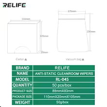 Paño de micro fibra RELIFE RL-045A (50 PCS)